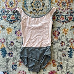 Maria Pink and Grey Leotard